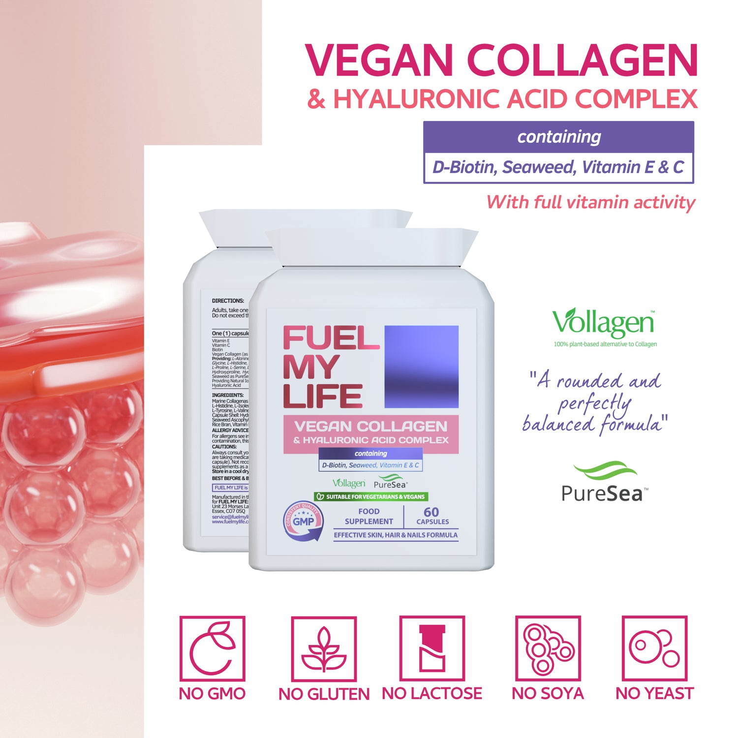 Vegan Collagen & Hyaluronic Acid Complex