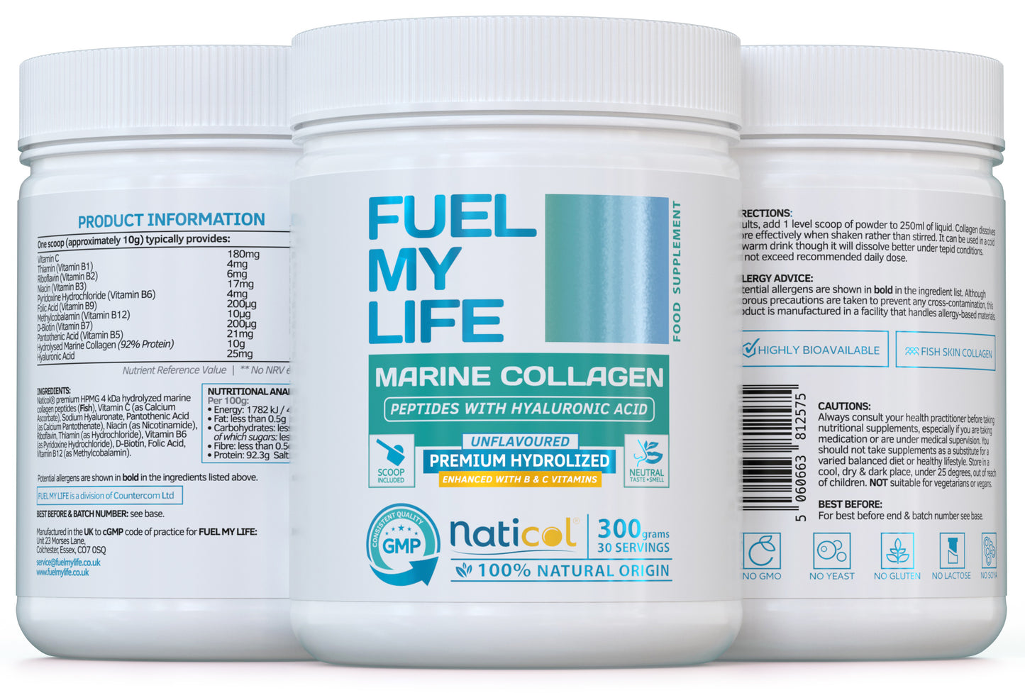 Marine Collagen with Hyaluronic Acid – 300g | 30 Servings